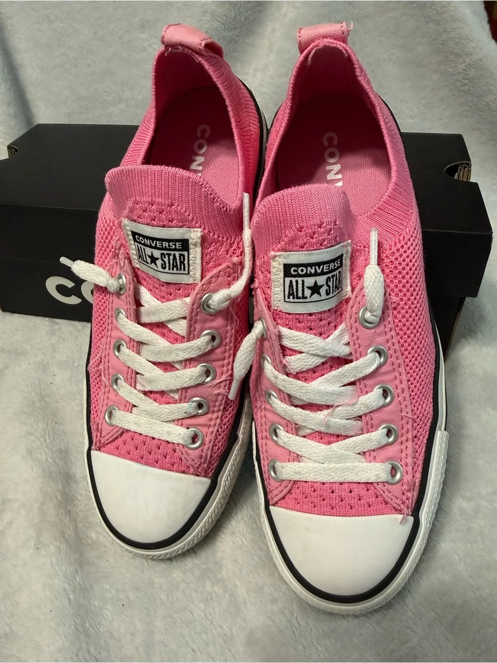 Converse Kids Bright Pink Low-Top Sneakers